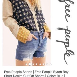 NWT Free People Byron Bay shorts